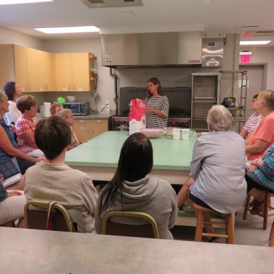 Alexandra Stafford Demonstrating the Making of her No-Knead Peasant Bread